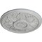 Ekena Millwork Edinburgh Ceiling Medallion (Fits Canopies up to 5 1/4"), Hand-Painted Frost, 18"OD x 1 3/4"P CM18EDFRF - alternate 4